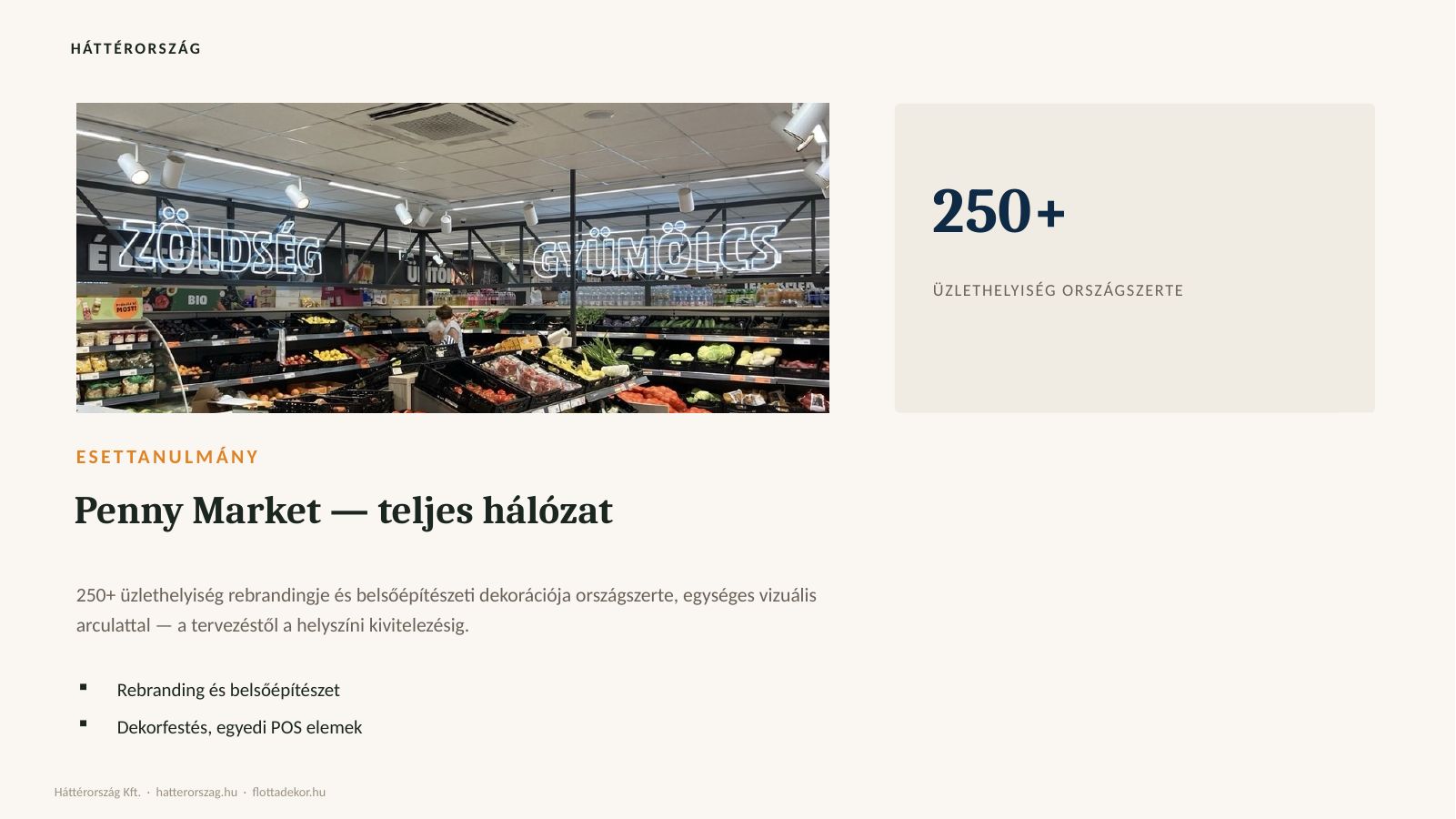 9. dia: Penny Market — teljes hálózat