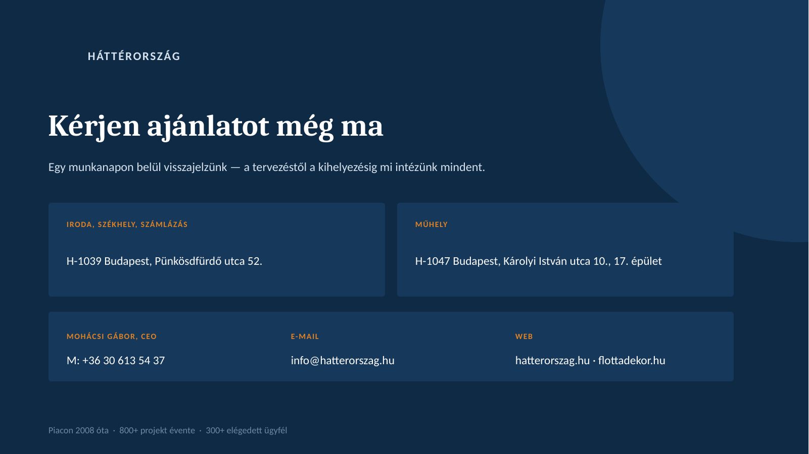 14. dia: Kérjen ajánlatot még ma